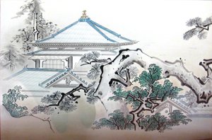 Panels from the Jōrakuden in the Honmaru Palace